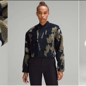 Lululemon lab Womens Fleece Bomber Jacket - L